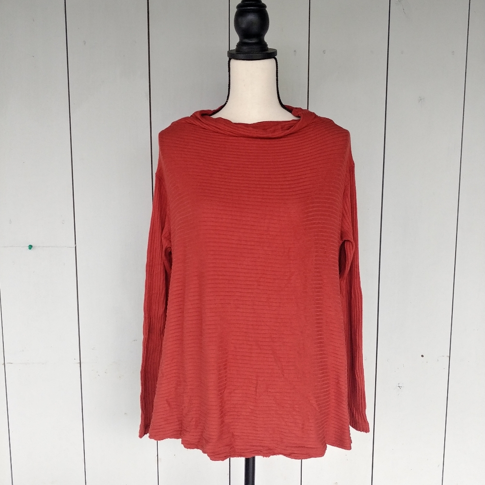 WE THE FREE | Burnt Orange Slouchy Turtle Neck Top
